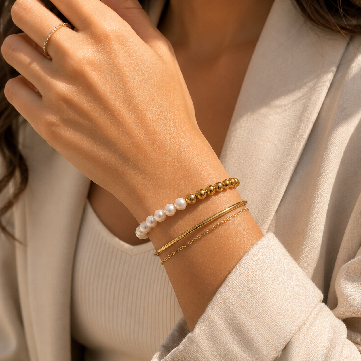 Quiet Luxury Pearl Bracelet