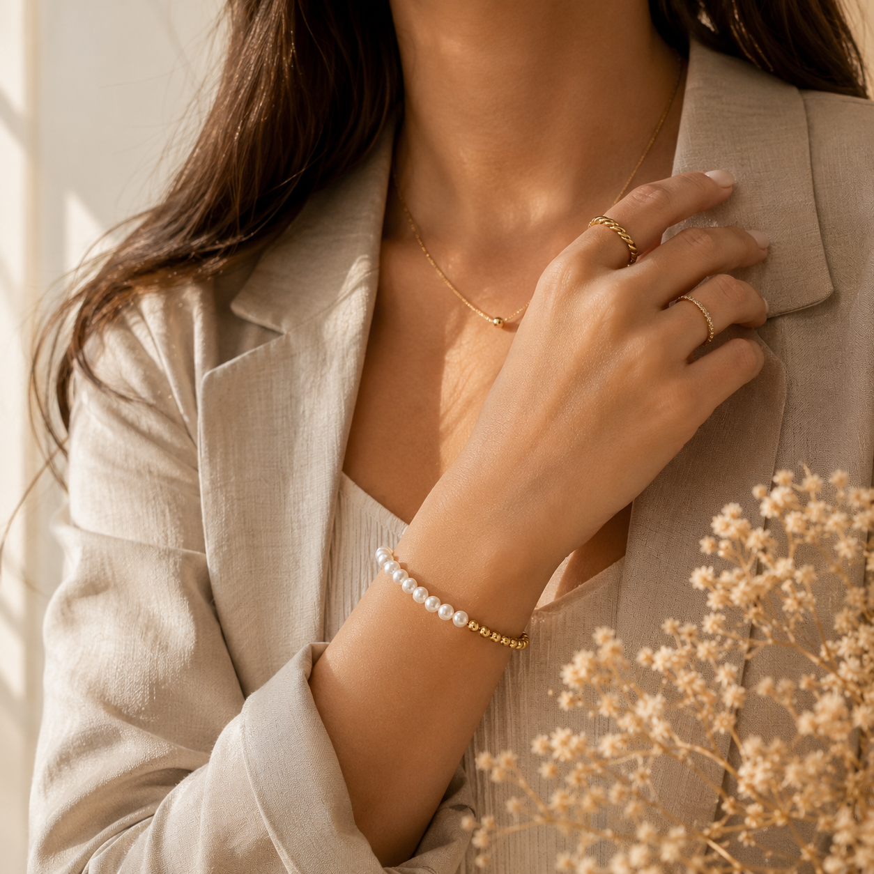 Quiet Luxury Pearl Bracelet