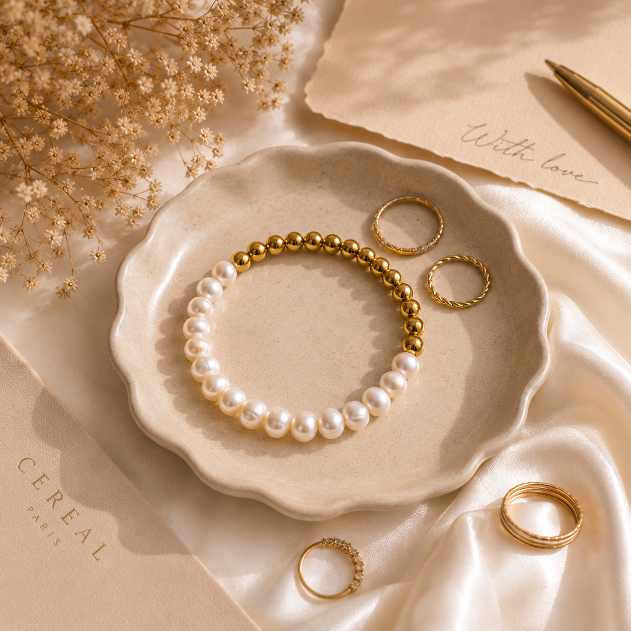 Quiet Luxury Pearl Bracelet