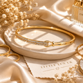 Celeste Crystal Clasp Bangle