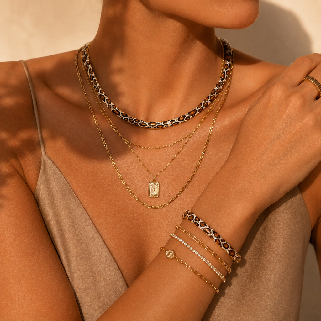 Wild Luxe Leopard Jewellery Set