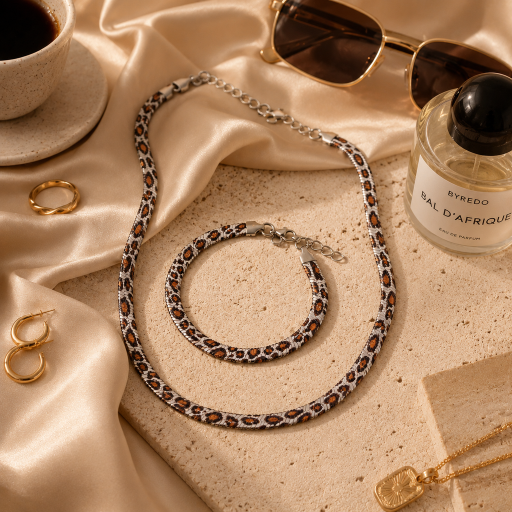 Wild Luxe Leopard Jewellery Set