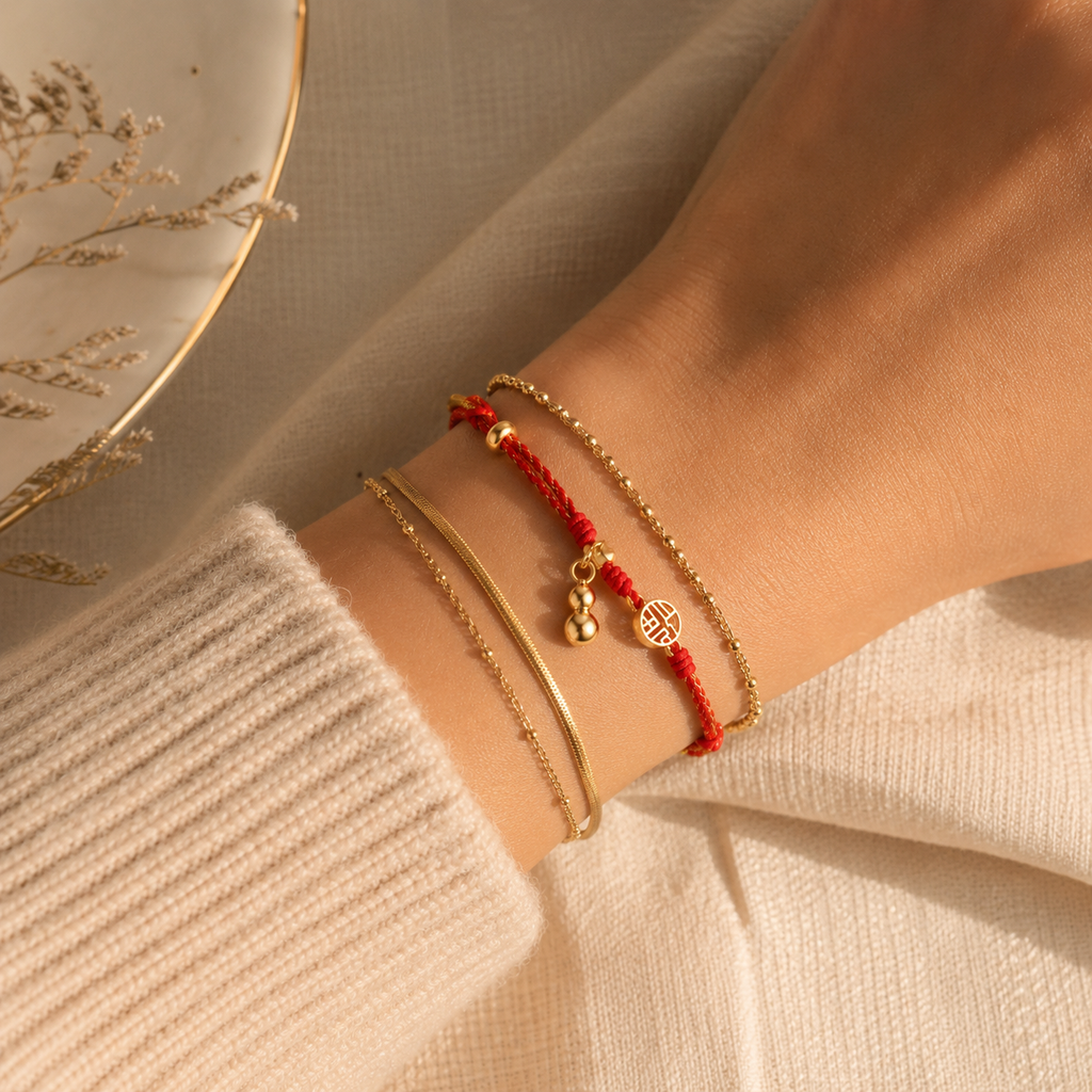 Lucky Knot Drawstring Bracelet