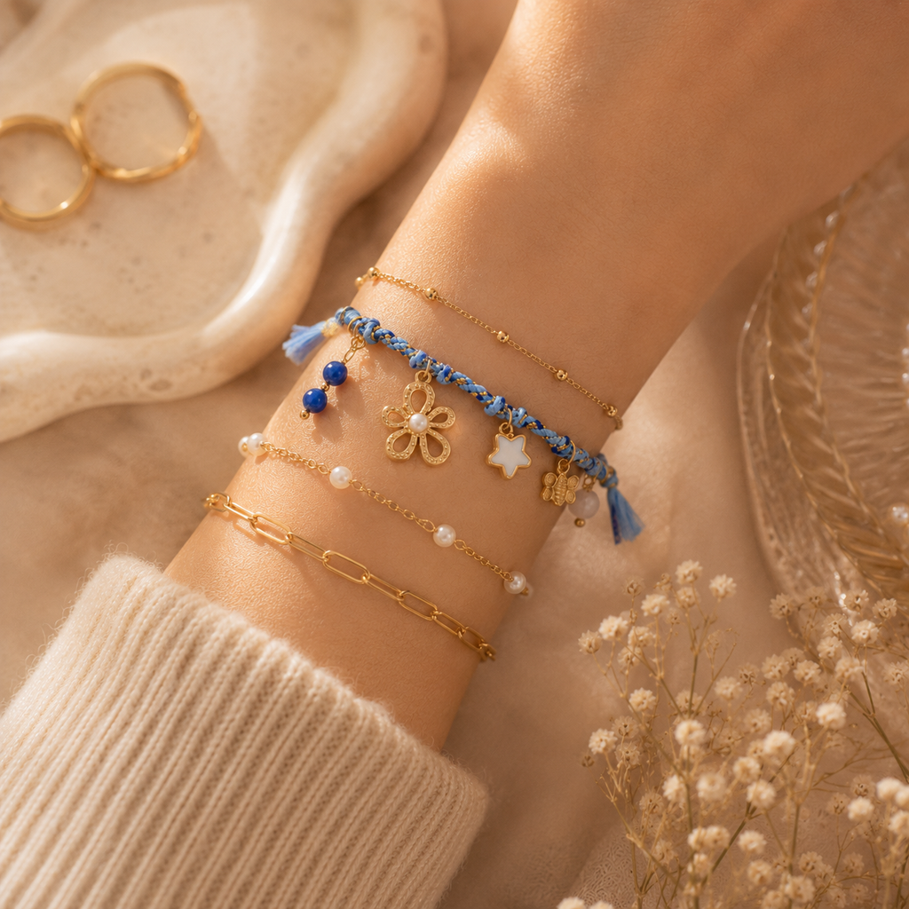 Sky Bloom Charm Bracelet