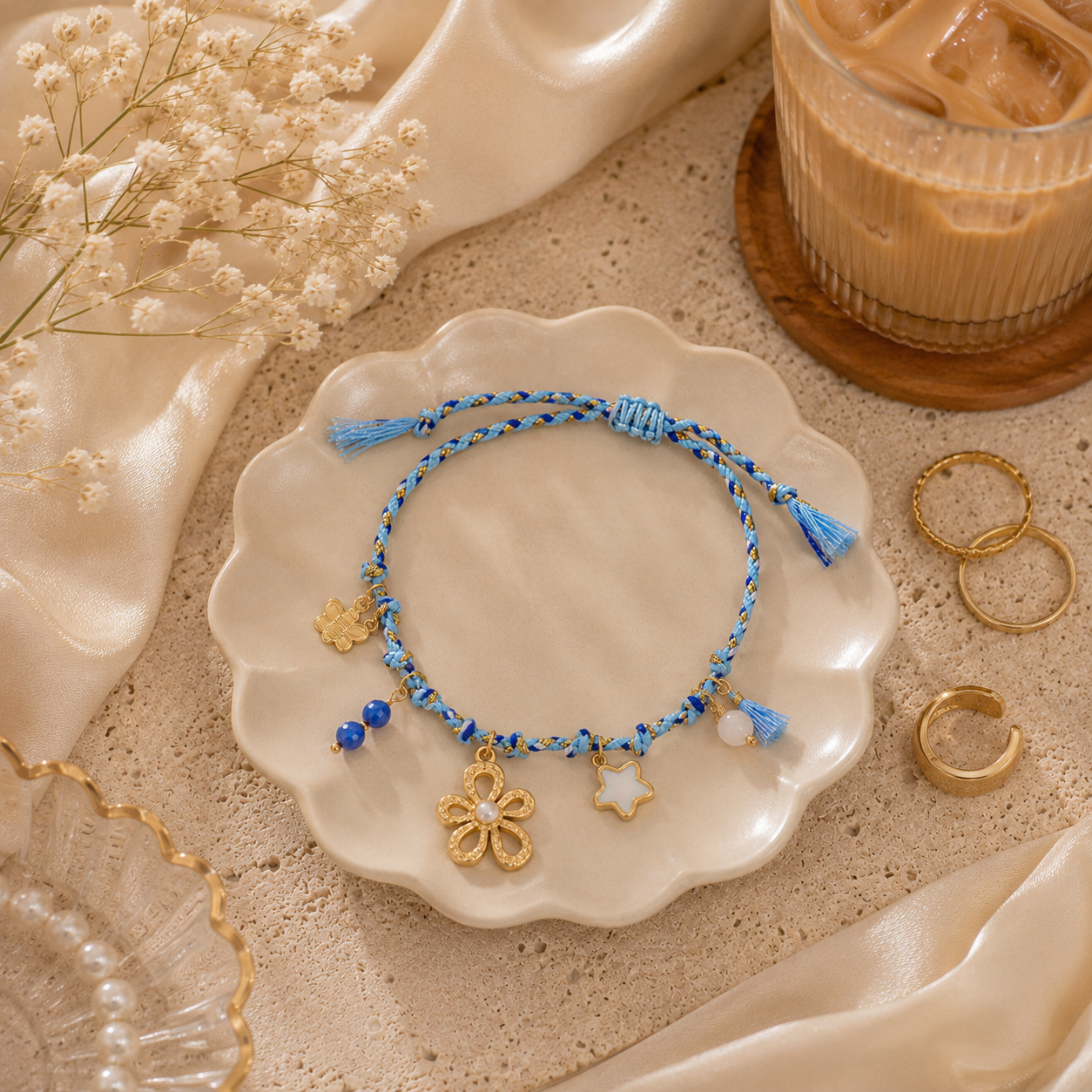 Sky Bloom Charm Bracelet