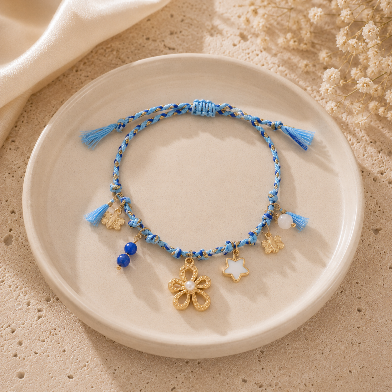 Sky Bloom Charm Bracelet