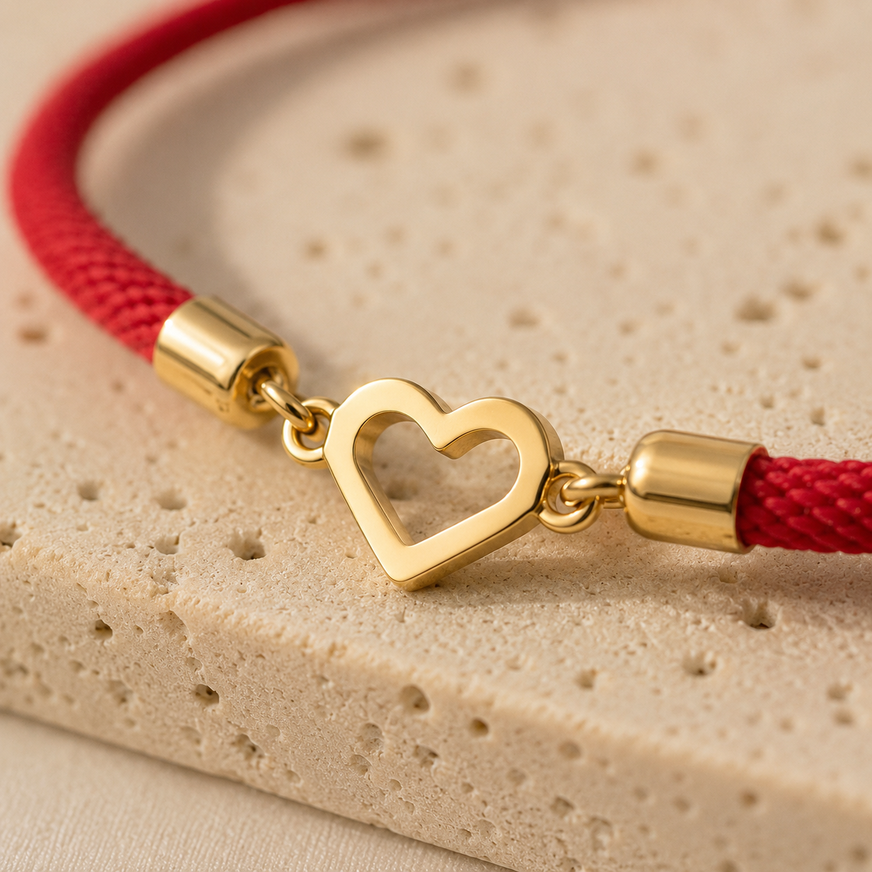 Delicate Heart Nylon Bracelet