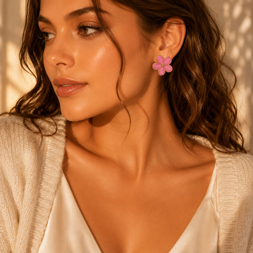Blush Flower Jewellery Set