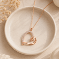 Golden Heart Glow Necklace