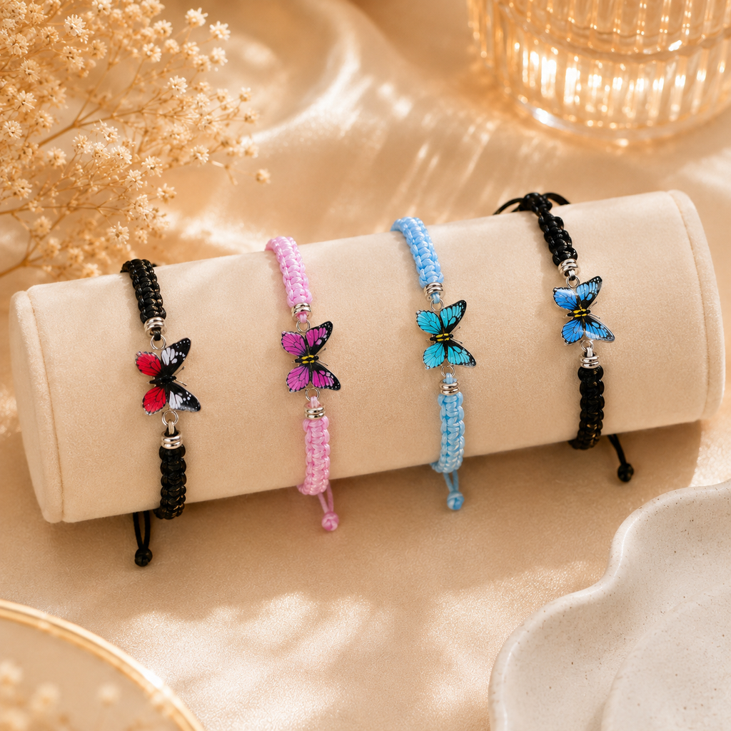 Butterfly Cord Bracelet