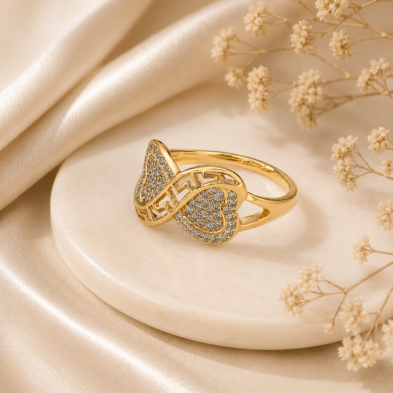 Infinity Crystal Ring