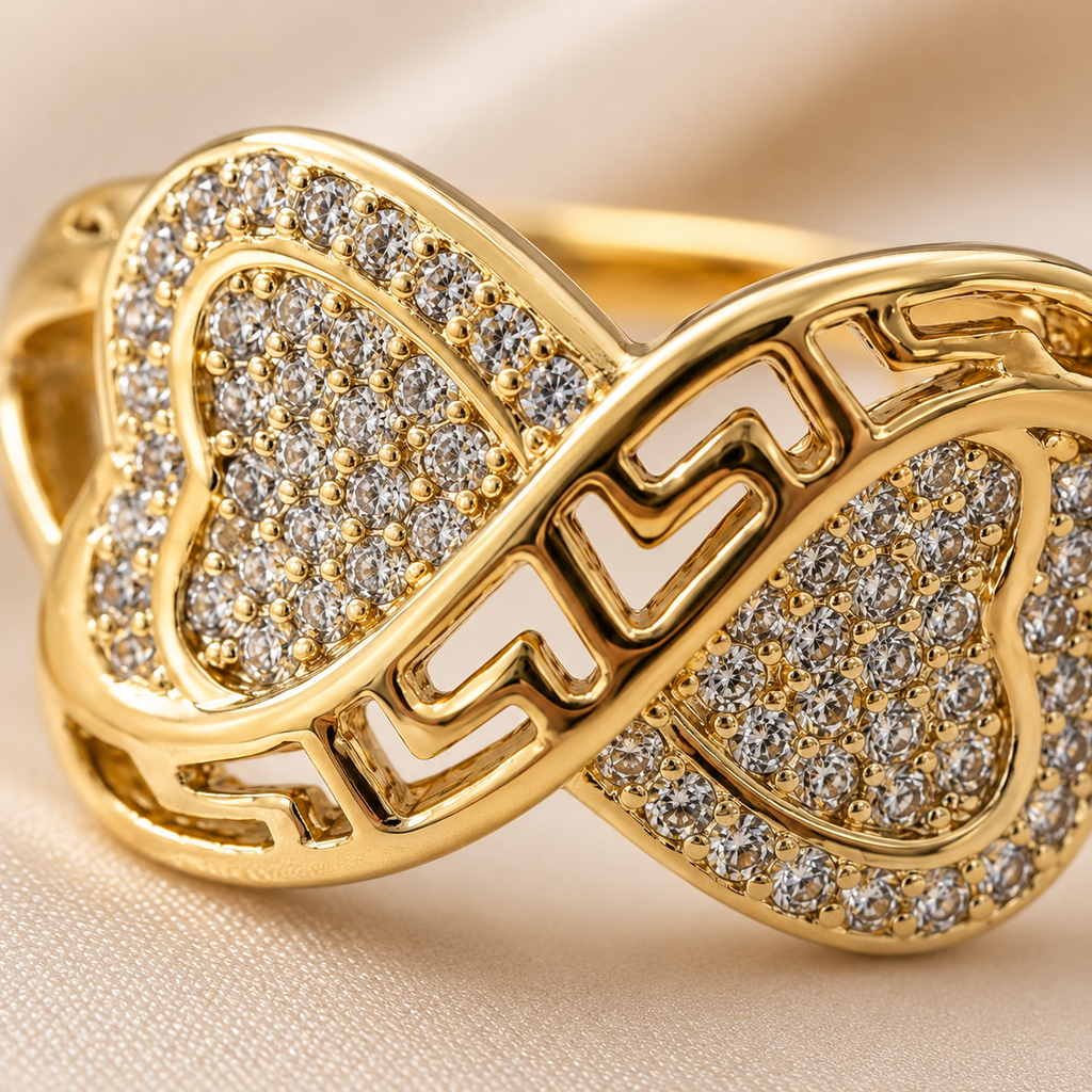 Infinity Crystal Ring