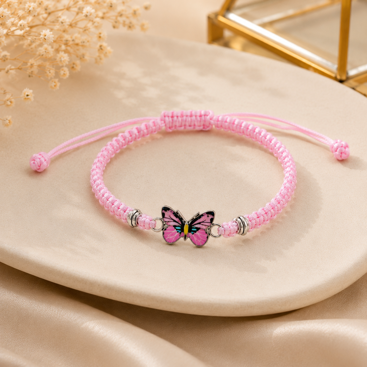 Butterfly Cord Bracelet