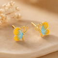 Butterfly Glow Stud Earrings