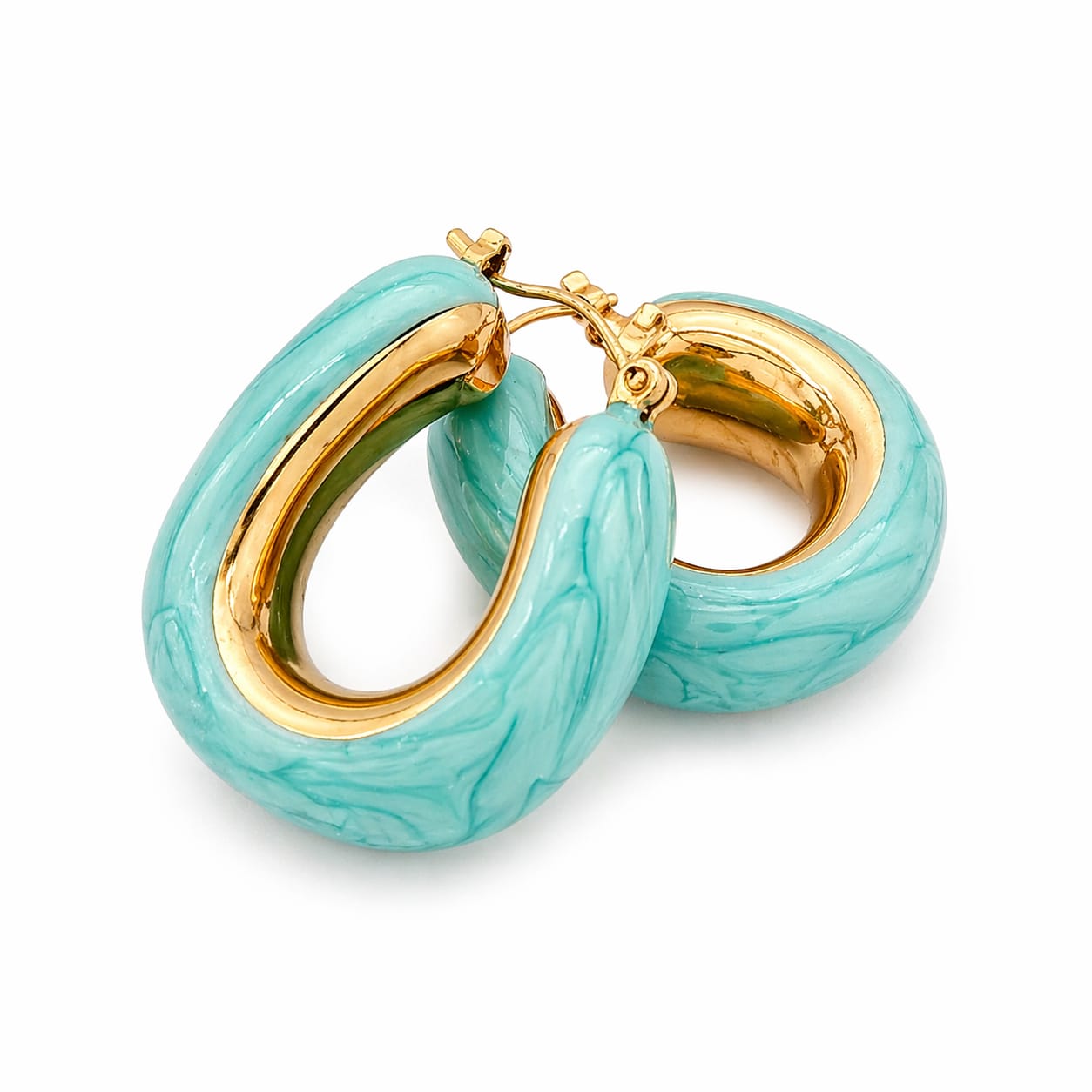 U-Shaped Drip Earrings | Gold Plated