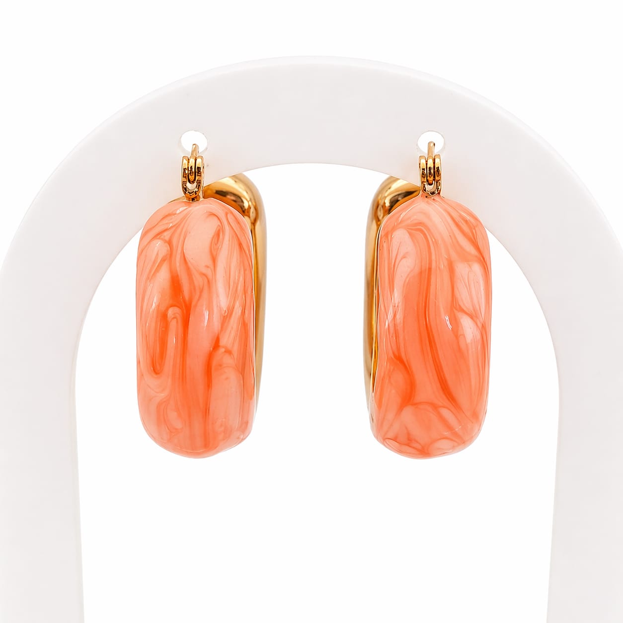 U-Shaped Drip Earrings | Gold Plated