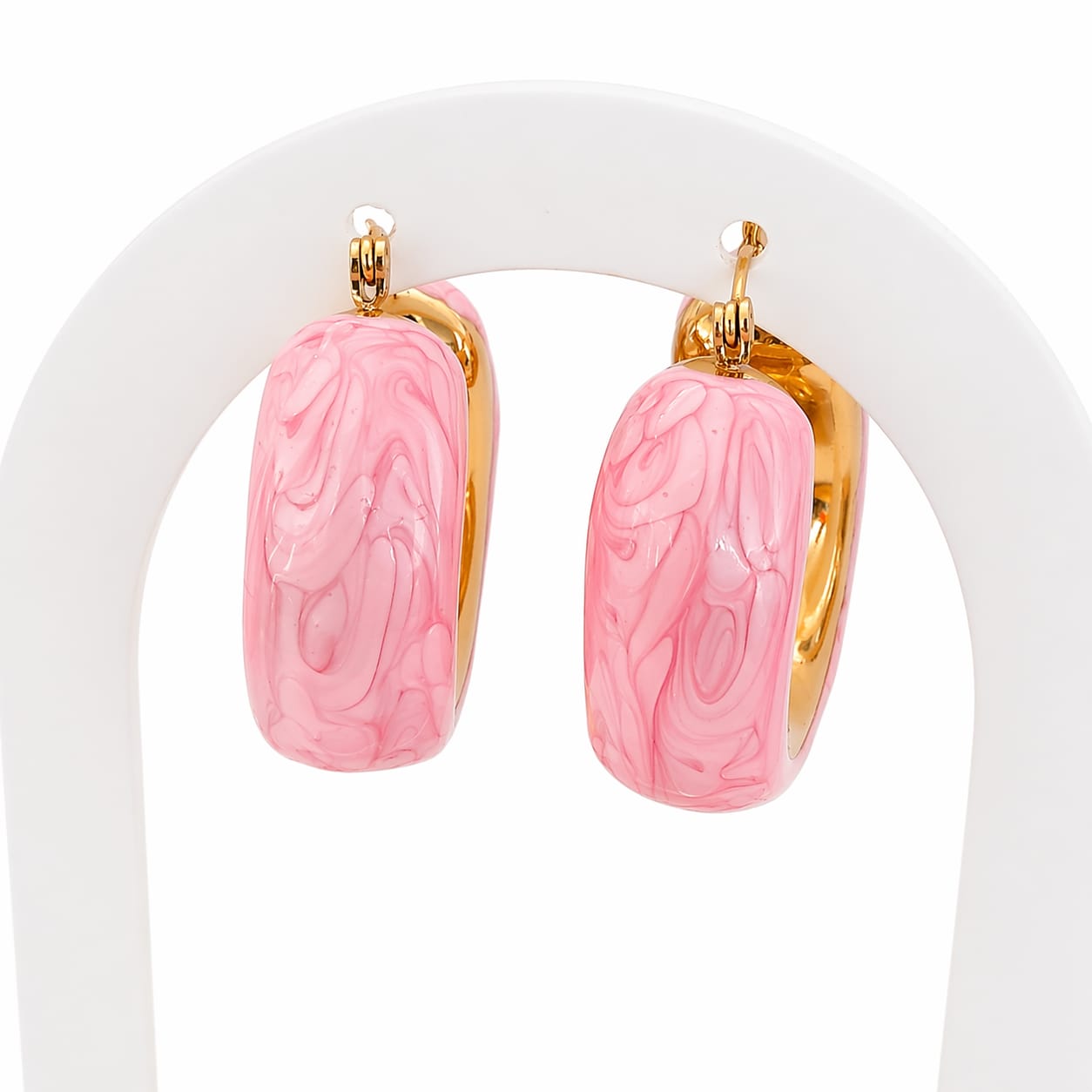 U-Shaped Drip Earrings | Gold Plated