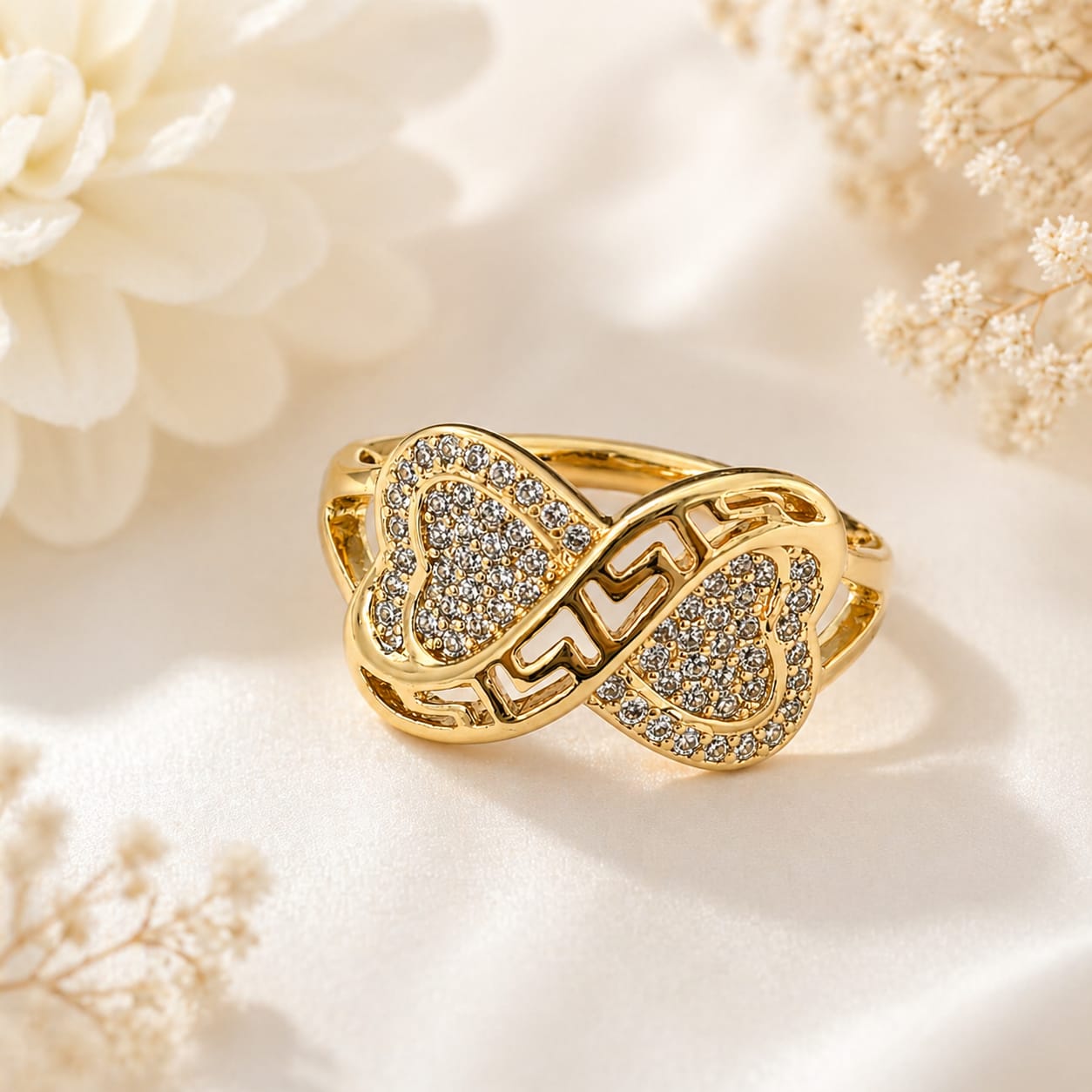 Infinity Crystal Ring