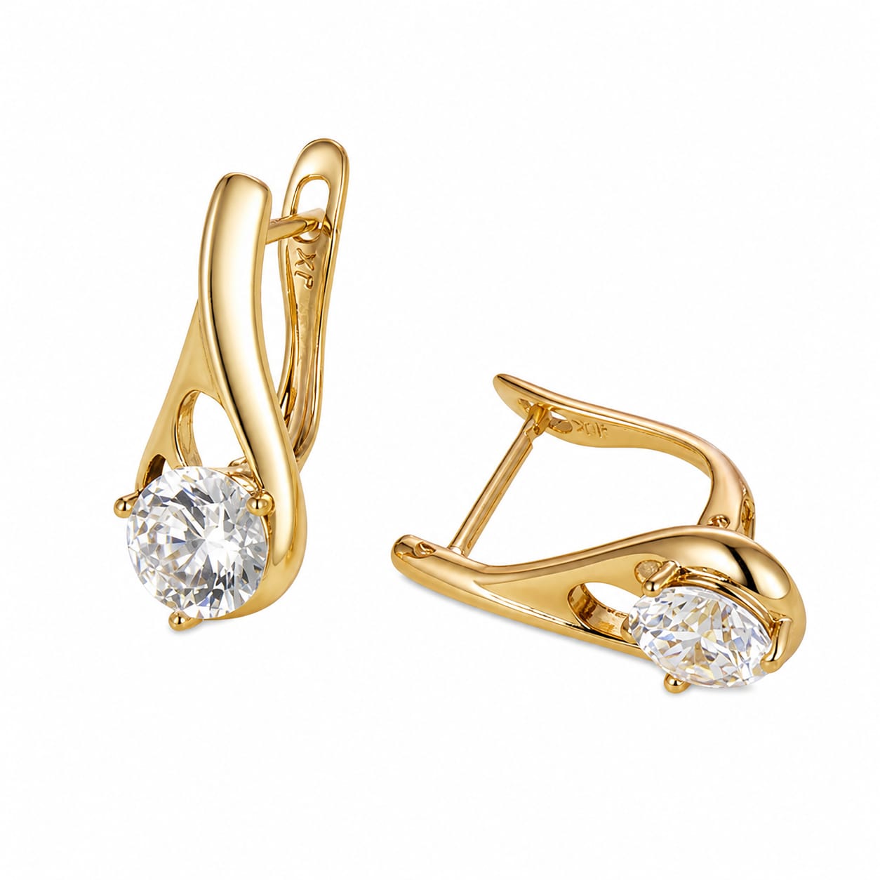 Water Drop Stud Earrings | 18K Gold Plated Stainless Steel