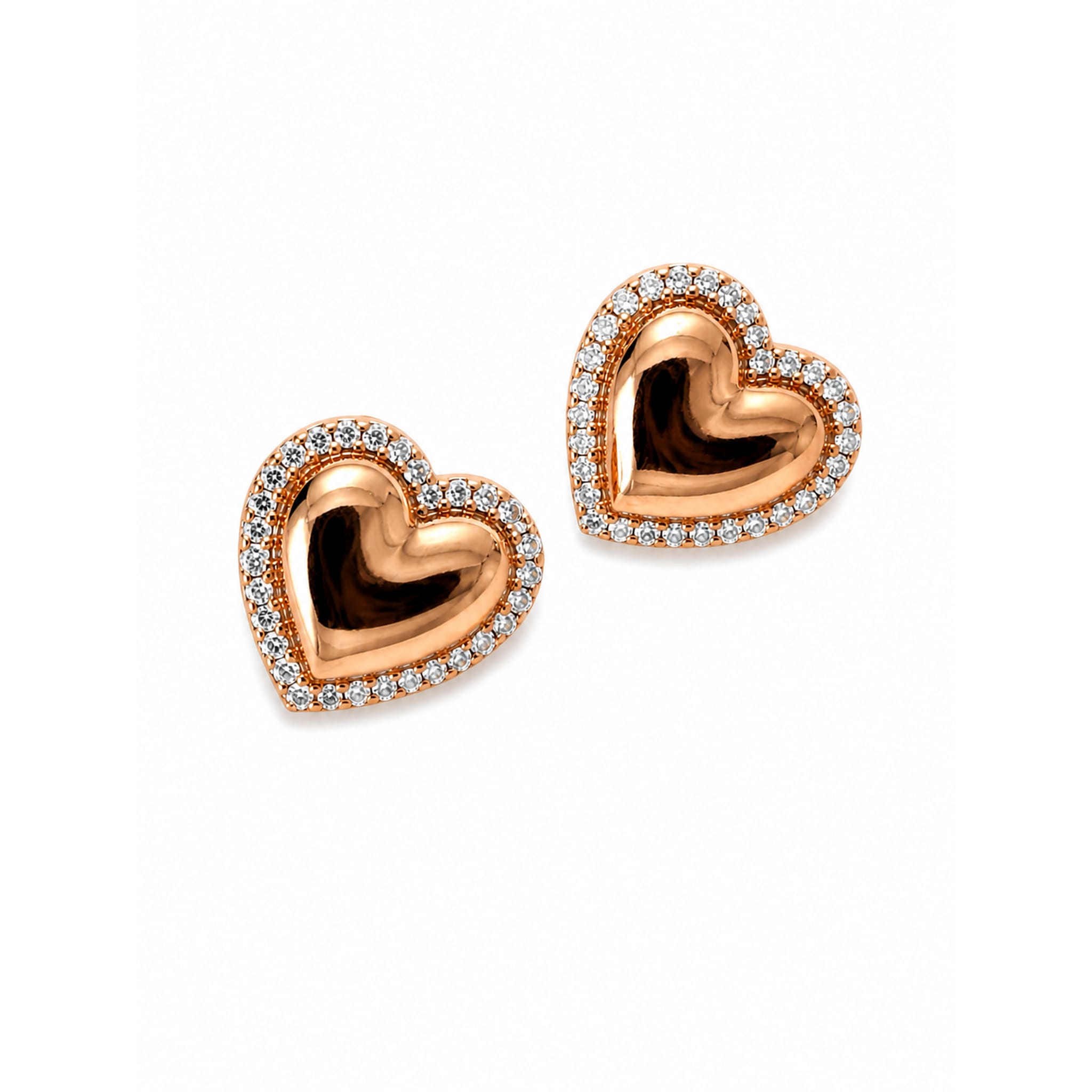 Heart Jewellery Set | Crystal | 18K Gold Plated