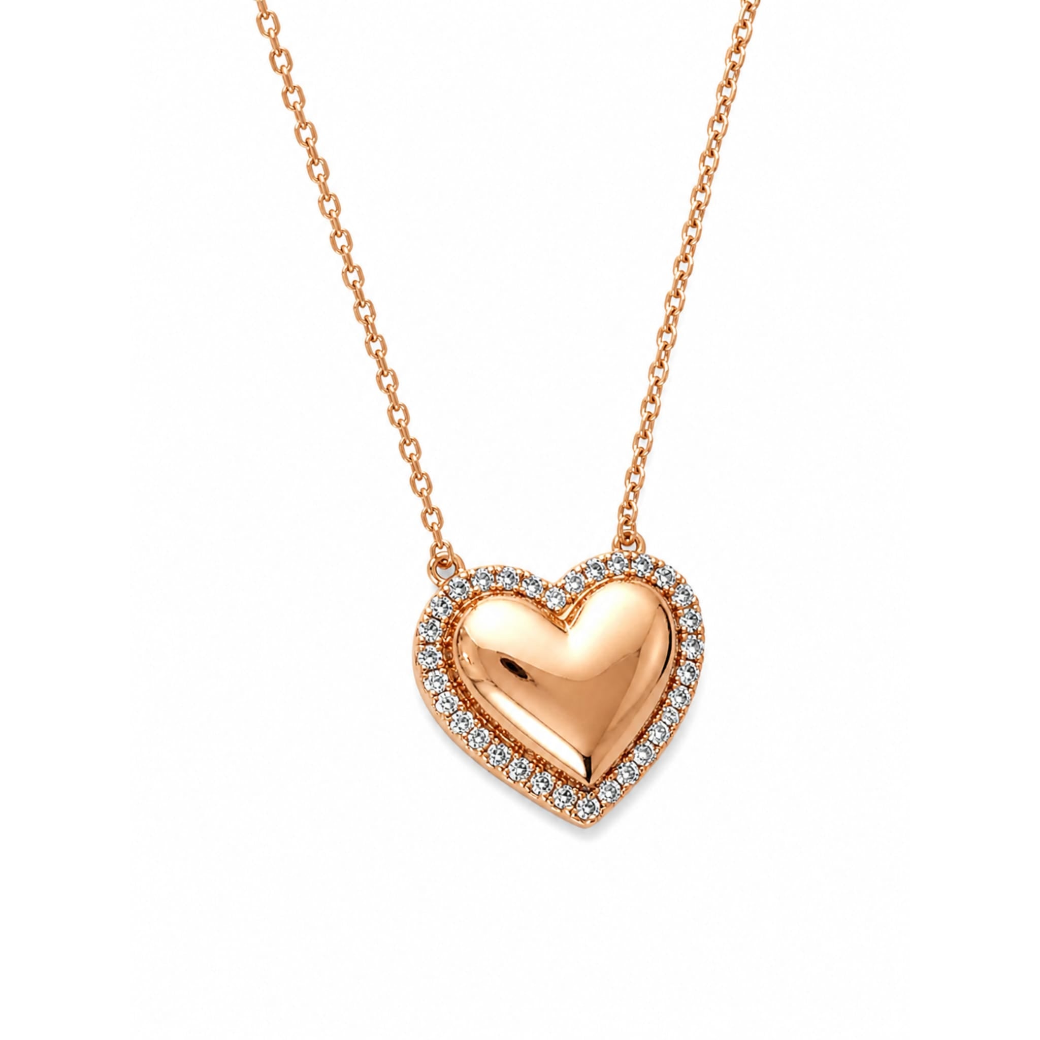 Heart Jewellery Set | Crystal | 18K Gold Plated