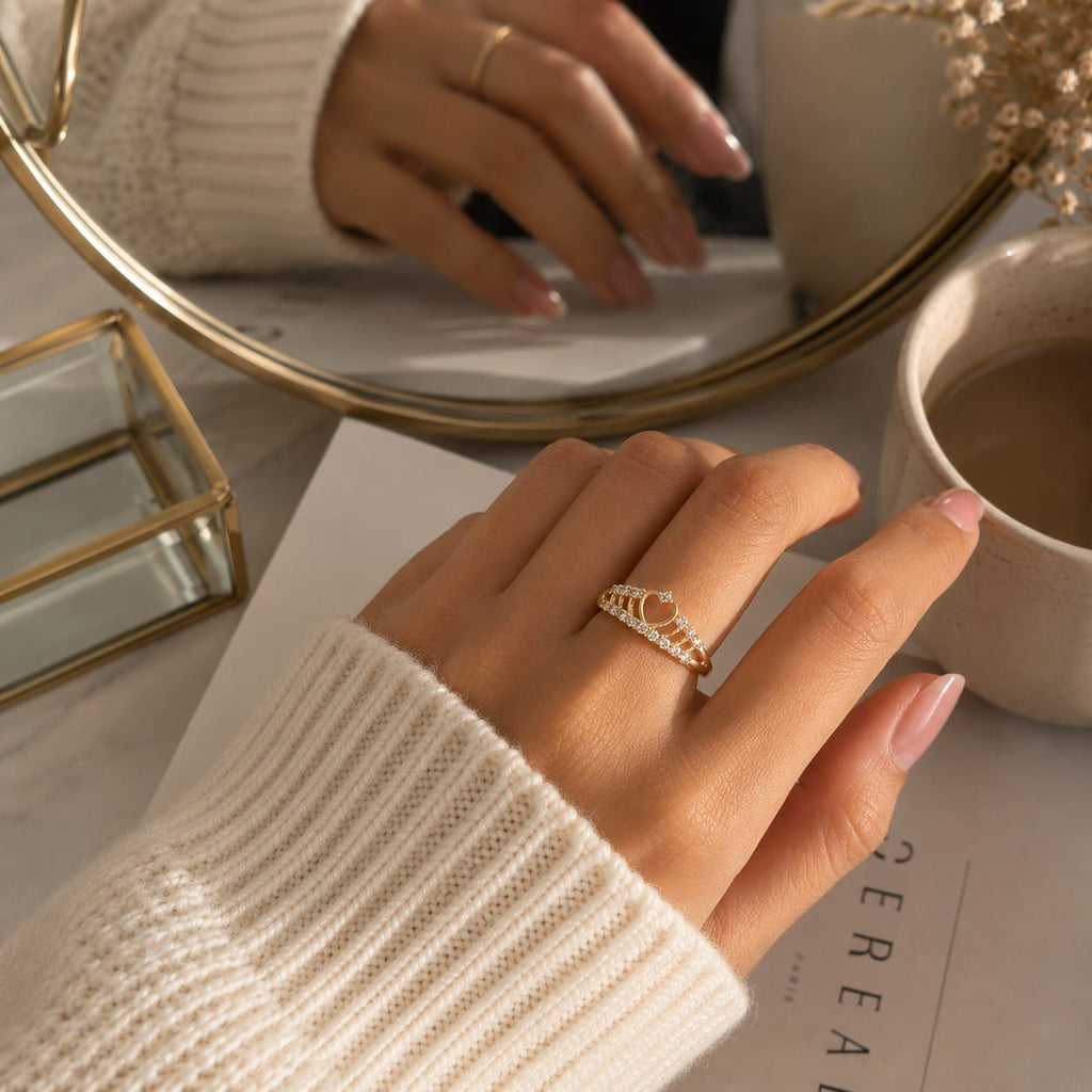 Crystal Crown Ring